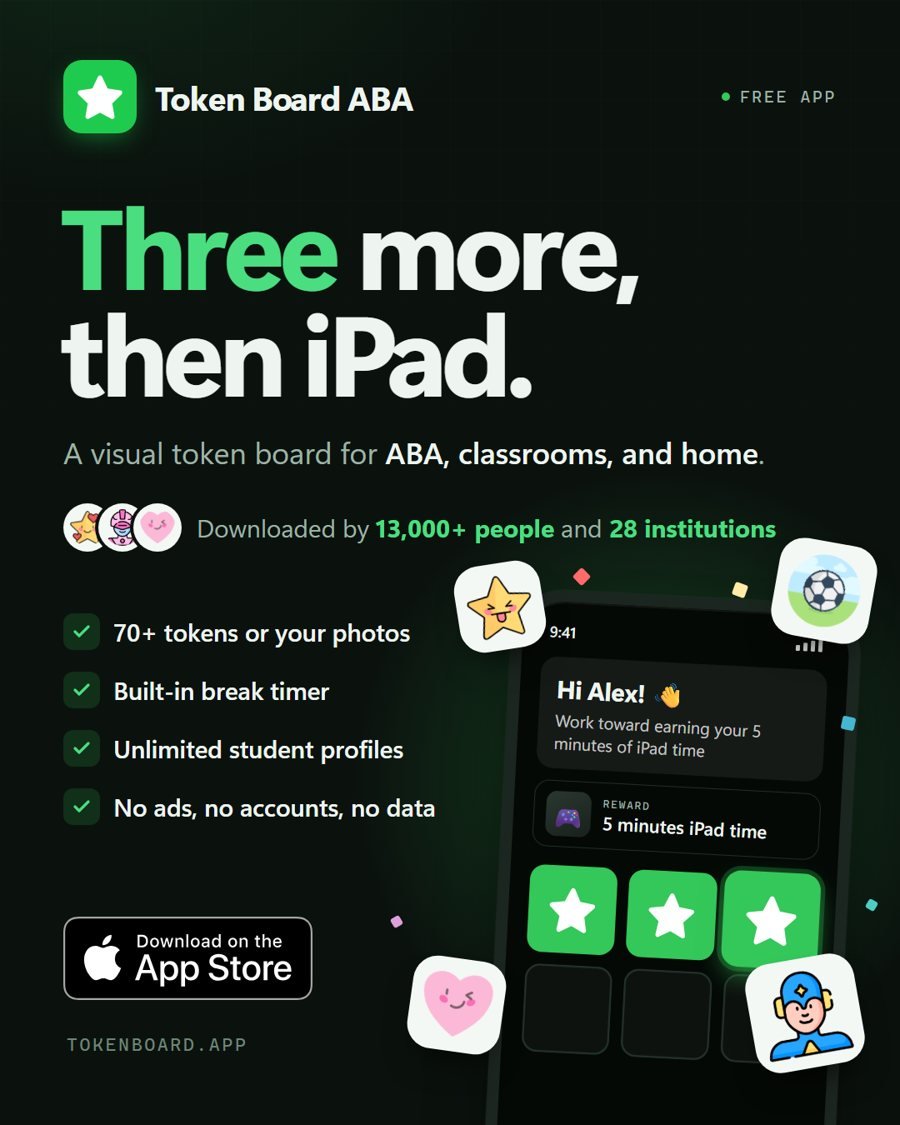 Token Board ABA running on iPhone